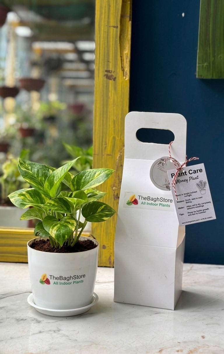 plastic-pot-with-money-plant Plastic Pot with Money Plant Gift